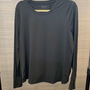 Athleta Sunlover UPF Tulip Back Top, size XL, Color: black